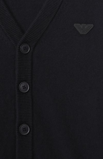 Кардиган из хлопка и шерсти EMPORIO ARMANI, арт. EB000437/AF28773, фото 3