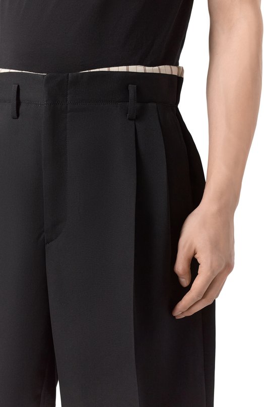 Шерстяные шорты Maison Margiela S50MU0093/M35693 Чёрный  S50MU0093/M35693 Фото 5