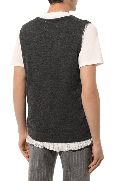 Шерстяной жилет MAISON MARGIELA, арт. SI1HA0007/S17784, фото 4