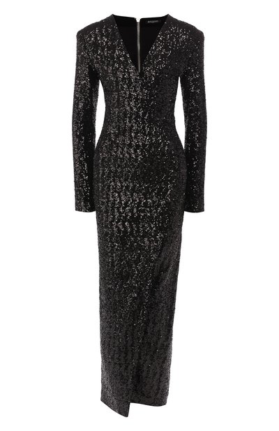 Женское платье с пайетками BALMAIN, арт. RF16964/P002