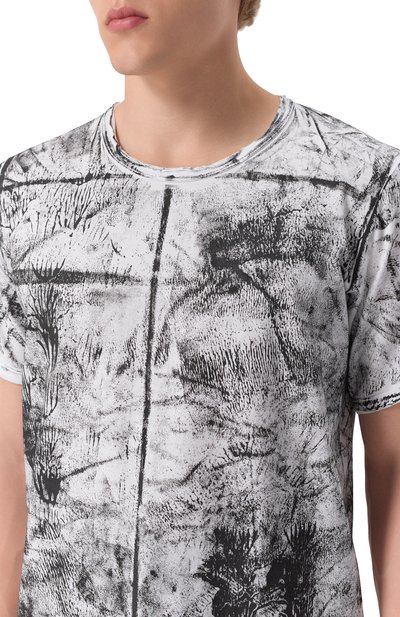 Хлопковая футболка 139DEC черно-белого цвета по цене 16200 руб., арт. T540-W-OXIDE, фото 5 Хлопковая футболка 139DEC, арт. T540-W-OXIDE, фото 5