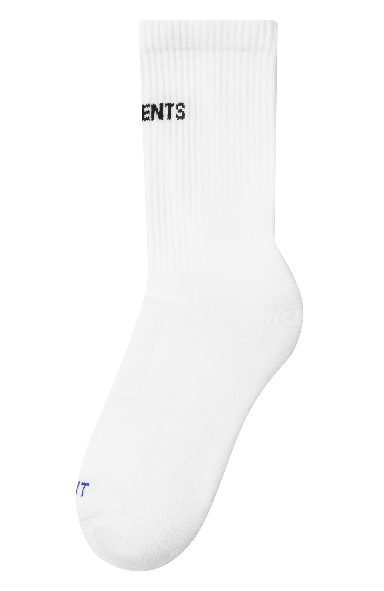 Хлопковые носки VETEMENTS белого цвета по цене 14850 руб., арт. UH27S0300W, фото 1 Хлопковые носки VETEMENTS, арт. UH27S0300W, фото 1