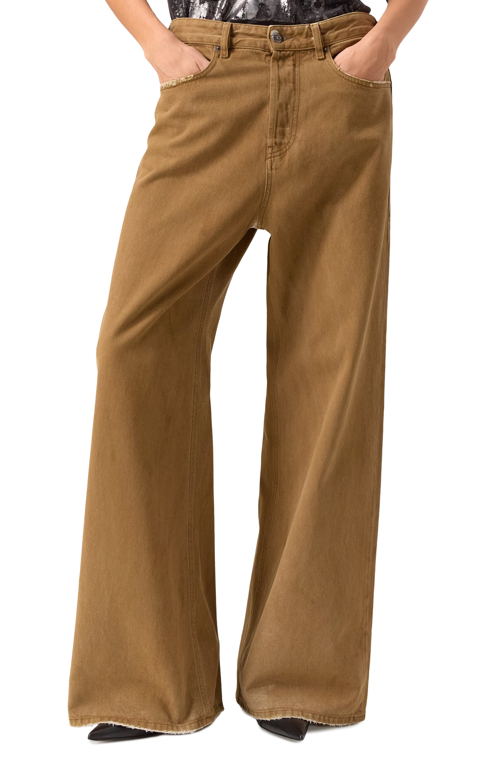 Джинсы DIESEL светло-коричневого цвета по цене 34350 руб., арт. A06925/09J82, фото 3 Джинсы DIESEL, арт. A06925/09J82, фото 3