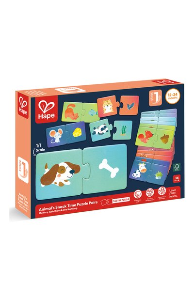 Развивающий пазл животные и их еда HAPE, арт. E1665_HP