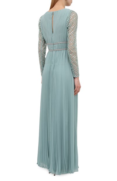 Платье SELF-PORTRAIT голубого цвета по цене 68500 руб., арт. PF21-060, фото 4 Платье SELF-PORTRAIT, арт. PF21-060, фото 4