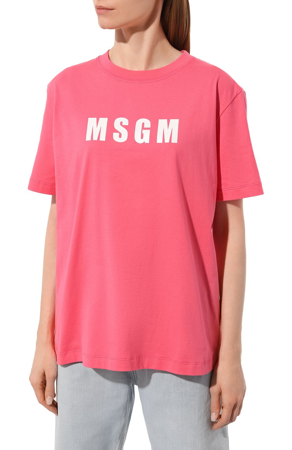 Хлопковая футболка MSGM, арт. 3441MDM200 237002, фото 3
