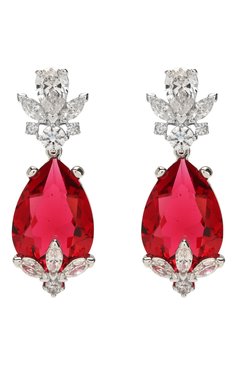 Женские серьги louison SWAROVSKI красного цвета, арт. 5495078 | Фото 1 (Материал: Металл; Статус проверки: Проверена категория)