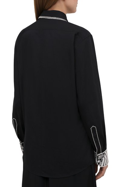 Хлопковая рубашка DRIES VAN NOTEN, арт. 211-30783-2293, фото 4