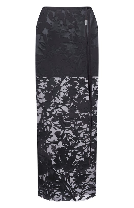 Юбка из вискозы и шелка Ann Demeulemeester B0010457/FA715 Чёрный B0010457/FA715