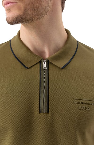 Хлопковое поло boss x porsche BOSS, арт. 50531463, фото 5