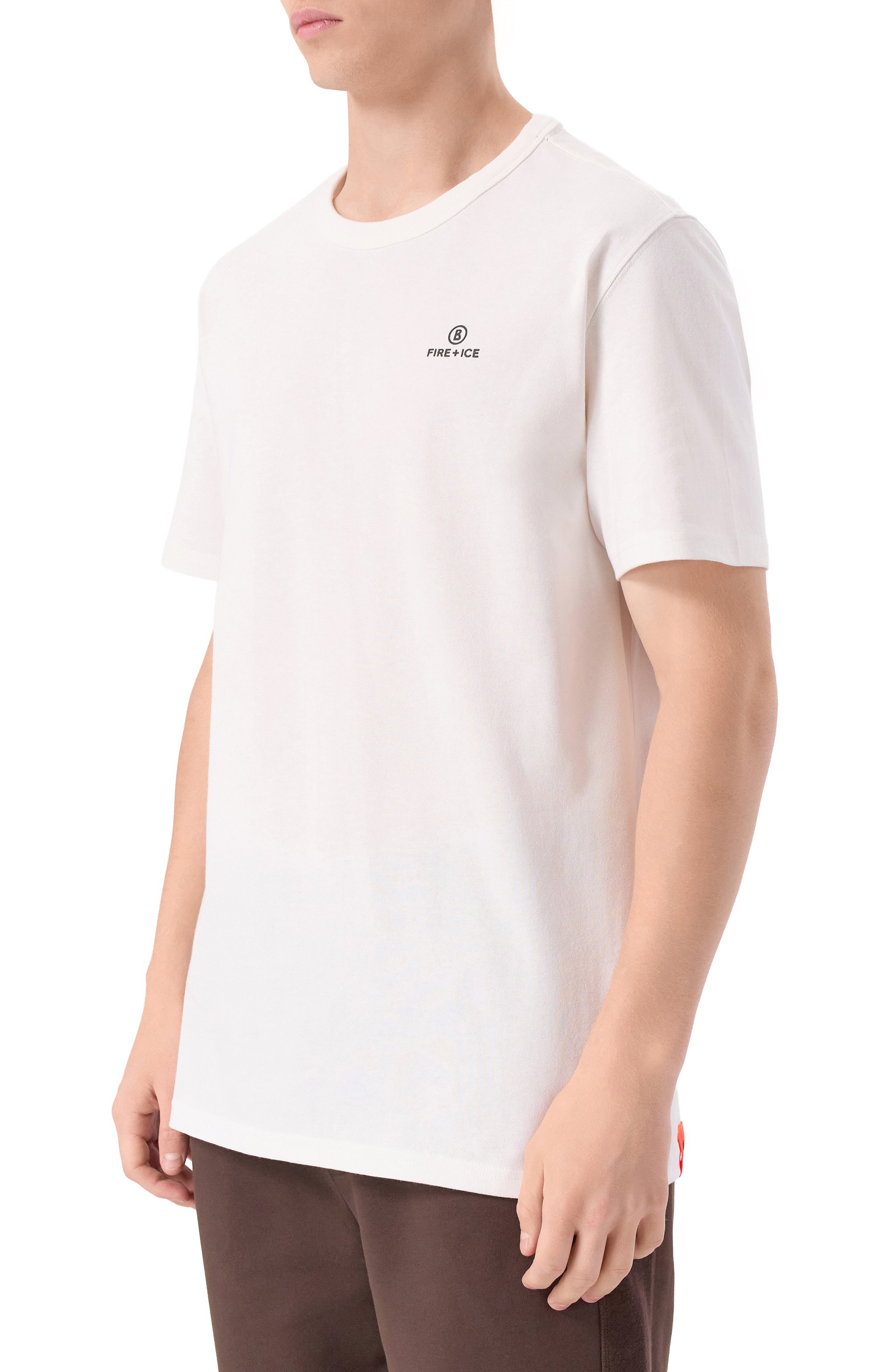 Хлопковая футболка BOGNER FIRE+ICE белого цвета по цене 10800 руб., арт. 54369760, фото 3 Хлопковая футболка BOGNER FIRE+ICE, арт. 54369760, фото 3