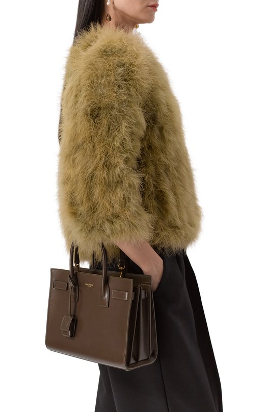 Сумка Sac de Jour baby Saint Laurent 421863/02G9W Коричневый  421863/02G9W Фото 2