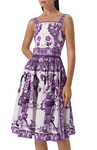 Хлопковое платье DOLCE & GABBANA, арт. F6TTJT/HH5EN, фото 3
