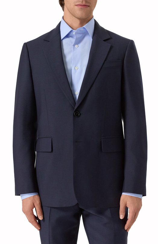 Шерстяной пиджак Burberry 8105676 Синий  8105676 Фото 5