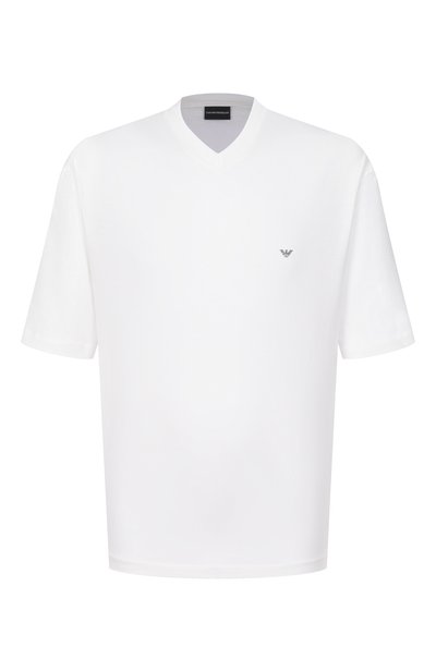 Мужская хлопковая футболка EMPORIO ARMANI, арт. EM005277/AF24470