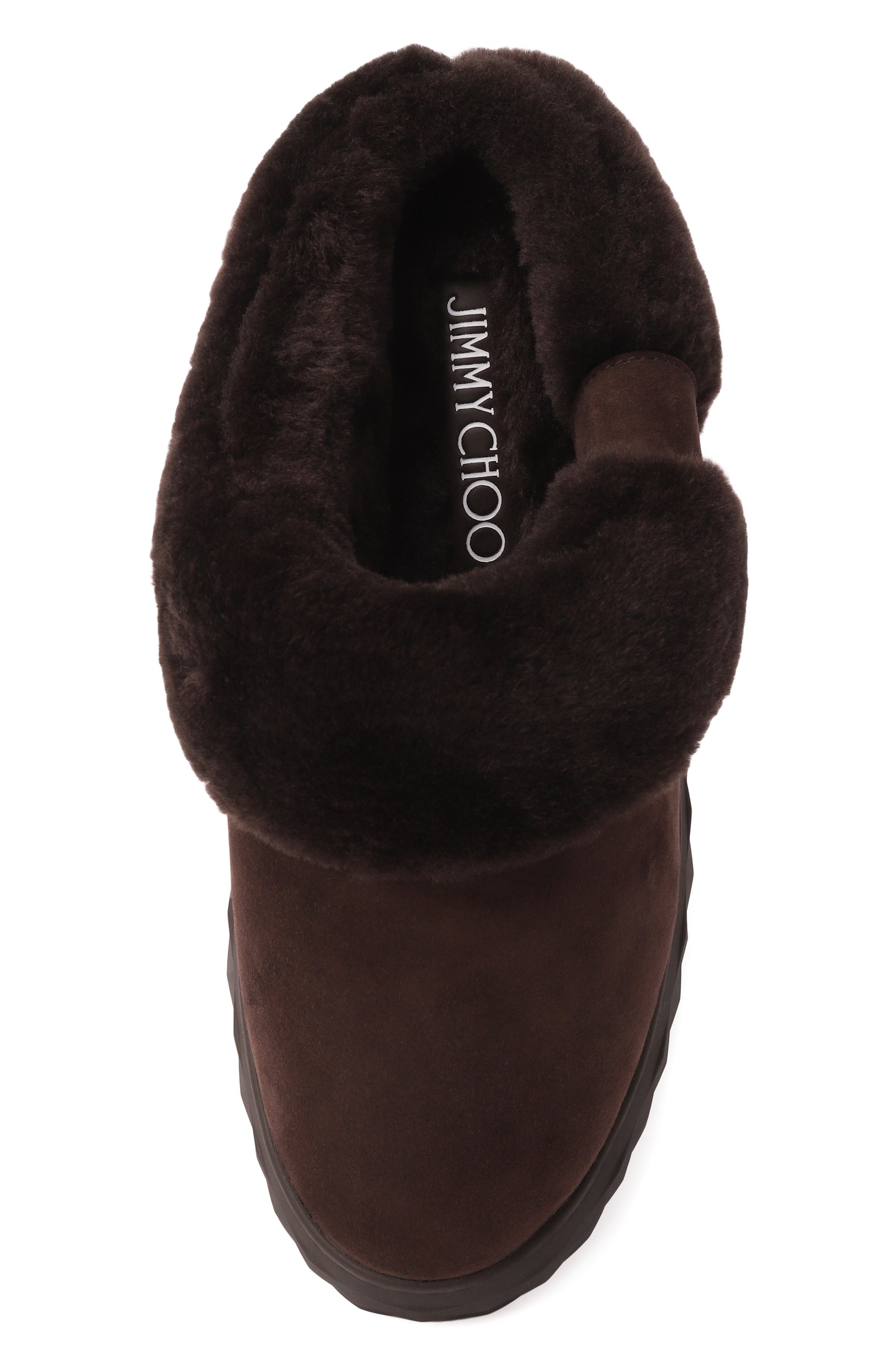 Замшевые сабо diamond maxi JIMMY CHOO, арт. DIAM0ND MAXI MULE/F/FUW, фото 6