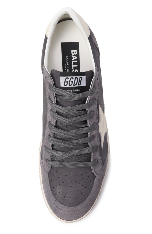 Кожаные кеды Ball Star Golden Goose Deluxe Brand GMF00117.F008157 Серый  GMF00117.F008157 Фото 5