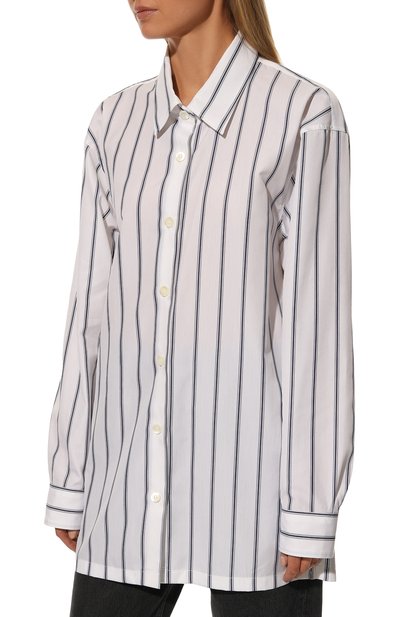 Рубашка DRIES VAN NOTEN белого цвета по цене 59950 руб., арт. 222-030793-5344, фото 3 Рубашка DRIES VAN NOTEN, арт. 222-030793-5344, фото 3