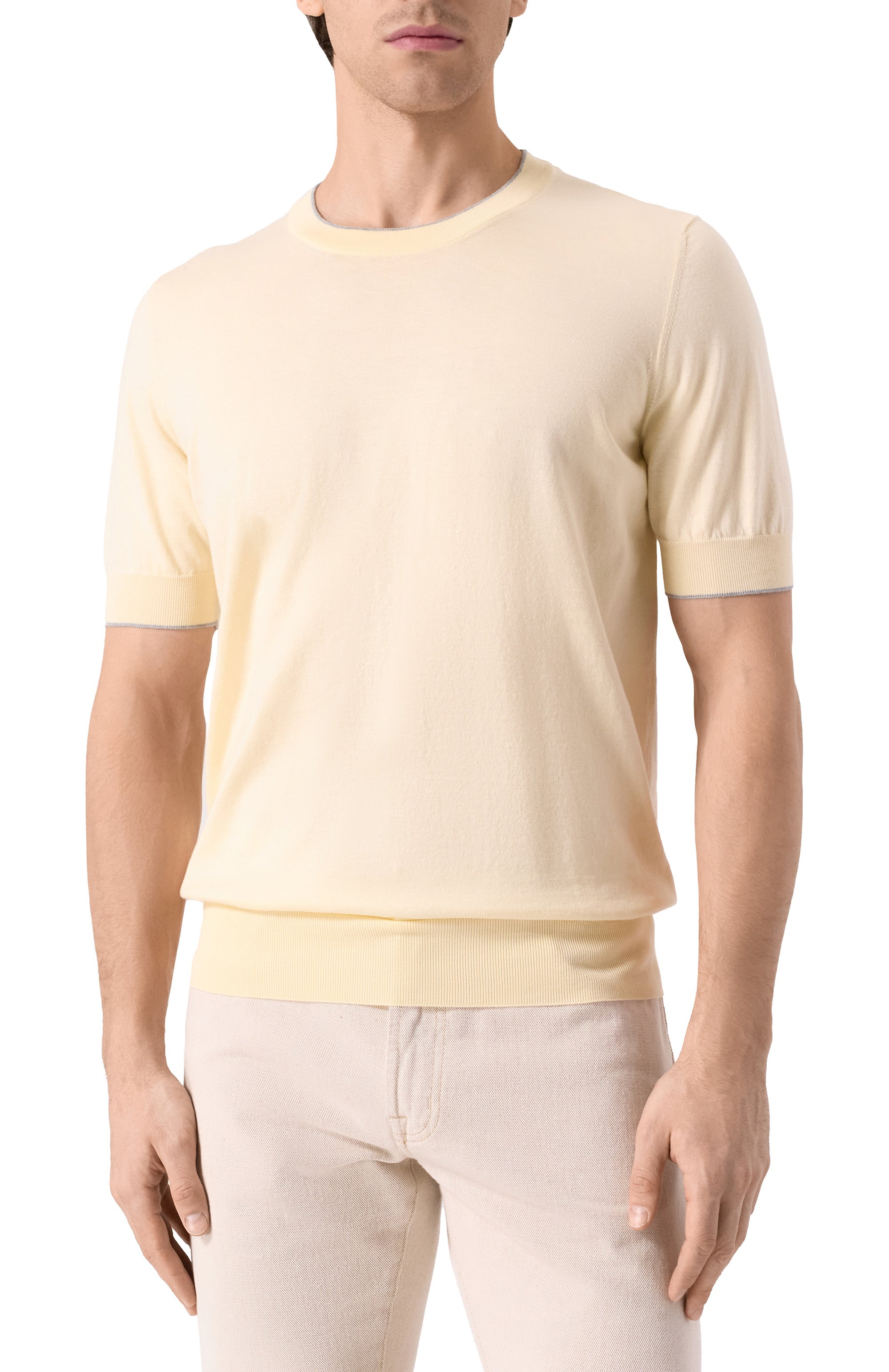 Хлопковый джемпер BRUNELLO CUCINELLI, арт. M29805200, фото 3