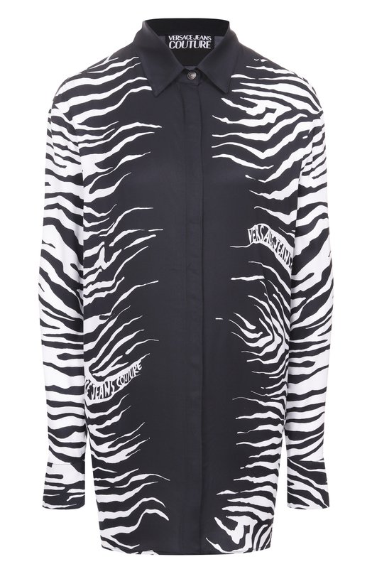Блузка из вискозы Versace Jeans Couture 78HAL2P2/NS635 Чёрно-белый 78HAL2P2/NS635