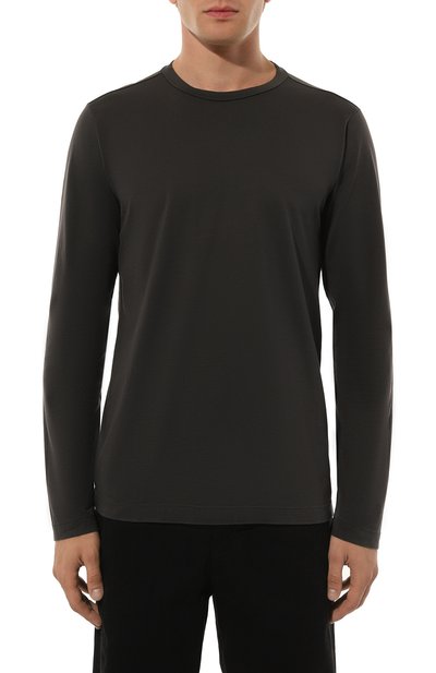 Хлопковый лонгслив TRANSIT темно-серого цвета по цене 15300 руб., арт. CFUTRY2371, фото 3 Хлопковый лонгслив TRANSIT, арт. CFUTRY2371, фото 3