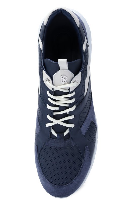 Кожаные кроссовки Stefano Ricci UV689G6676/WYSDP Синий  UV689G6676/WYSDP Фото 5