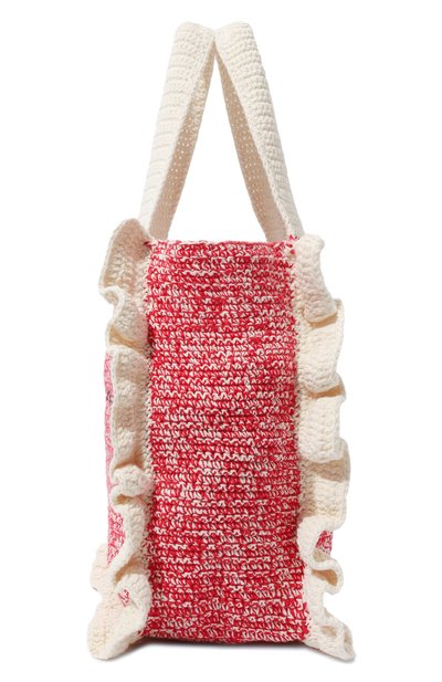 Сумка-тоут GANNI красного цвета по цене 25200 руб., арт. A5813, фото 4 Сумка-тоут GANNI, арт. A5813, фото 4