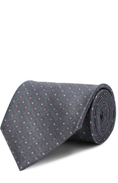 Мужской шелковый галстук с узором BRIONI, арт. 063I00/P7489