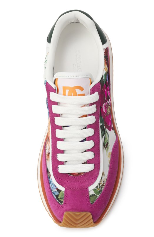 Комбинированные кроссовки DG Cushion Dolce & Gabbana CK2288/AI907 Розовый  CK2288/AI907 Фото 6