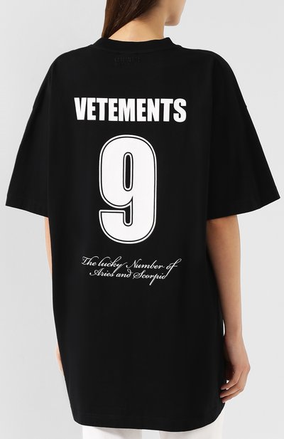 Хлопковая футболка VETEMENTS, арт. UAH20TR901/W, фото 4