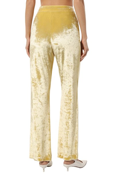 Бархатные брюки JIL SANDER желтого цвета по цене 82950 руб., арт. J52KA0010/J65006, фото 4 Бархатные брюки JIL SANDER, арт. J52KA0010/J65006, фото 4