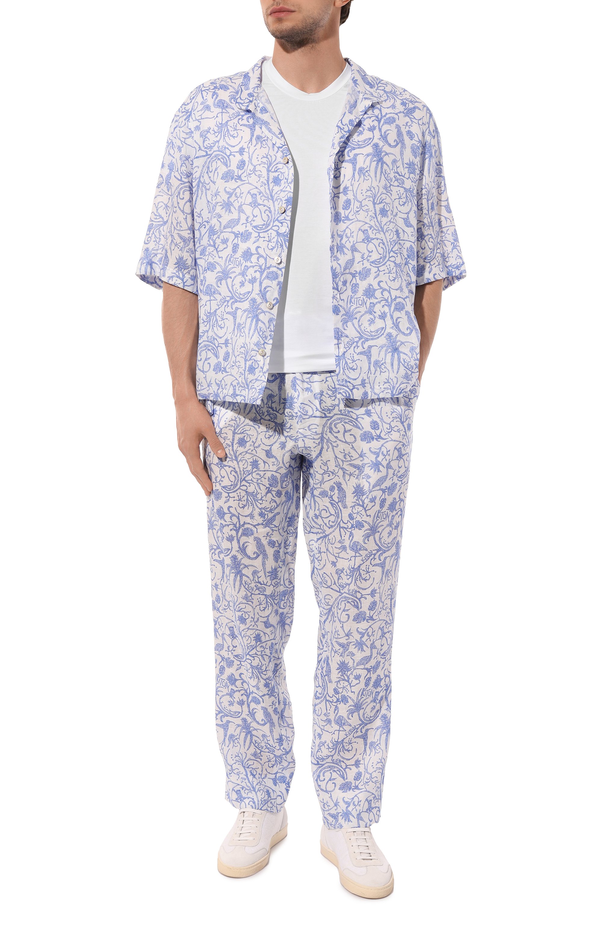 Льняная рубашка KITON, арт. UMC024H08902, фото 2