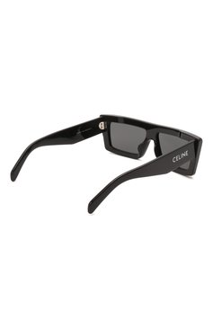 Женские солнцезащитные очки CELINE EYEWEAR черного цвета, арт. CL40214U 01A | Фото 4 (Региональные ограничения белый список (Axapta Mercury): Не проставлено; Нос: Не проставлено; Материал: Пластик; Тип очков: С/з; Оптика Гендер: оптика-женское; Очки форма: Прямоугольные)