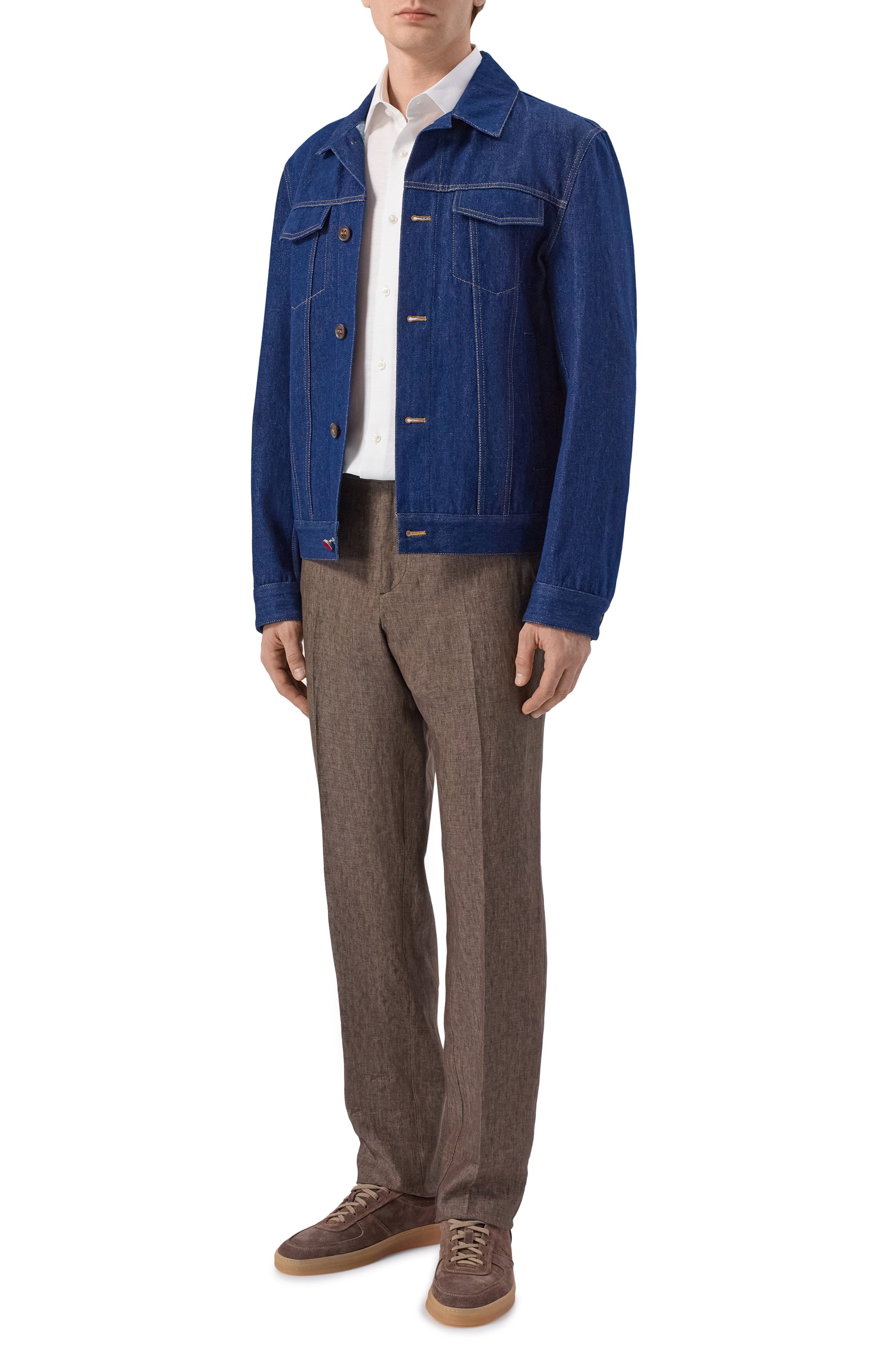 Сорочка изо льна и лиоцелла BOSS белого цвета по цене 23950 руб., арт. 50562110, фото 2 Сорочка изо льна и лиоцелла BOSS, арт. 50562110, фото 2