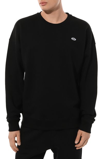 Хлопковый свитшот DIESEL, арт. A03785/0BKAF, фото 3