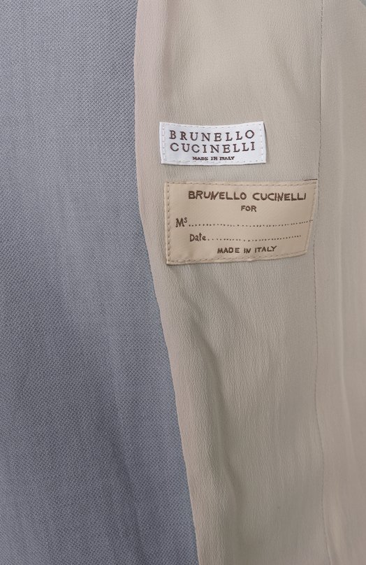 Жакет из вискозы и льна Brunello Cucinelli MH1262682 Голубой  MH1262682 Фото 7