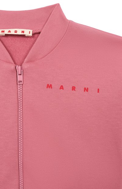 Хлопковая толстовка MARNI розового цвета по цене 17150 руб., арт. M01992/M00V0, фото 3 Хлопковая толстовка MARNI, арт. M01992/M00V0, фото 3