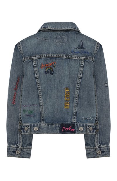 Джинсовая куртка POLO RALPH LAUREN голубого цвета по цене 17500 руб., арт. 312783770, фото 2 Джинсовая куртка POLO RALPH LAUREN, арт. 312783770, фото 2