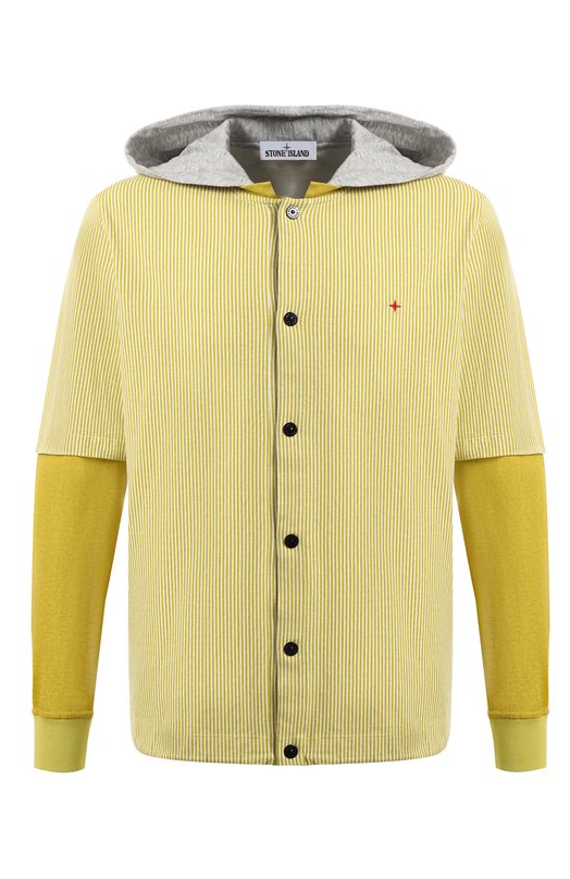 

Хлопковая рубашка Stone Island, Жёлтый