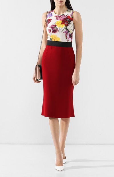Шелковый топ DOLCE & GABBANA, арт. F7ZZFT/FSAX3, фото 2