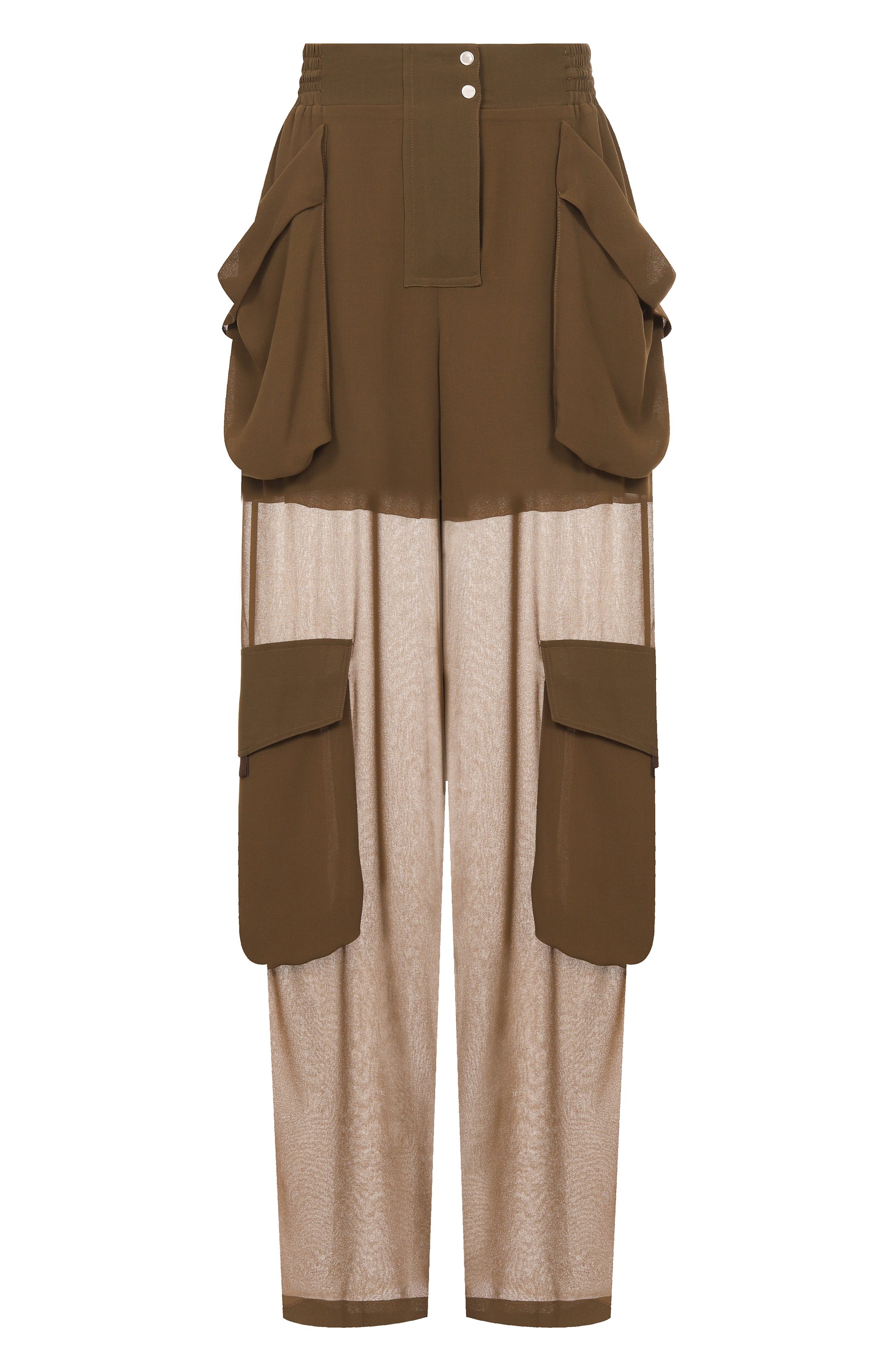 Брюки-карго PINKO хаки цвета по цене 27800 руб., арт. 104751/A21F, фото 1 Брюки-карго PINKO, арт. 104751/A21F, фото 1