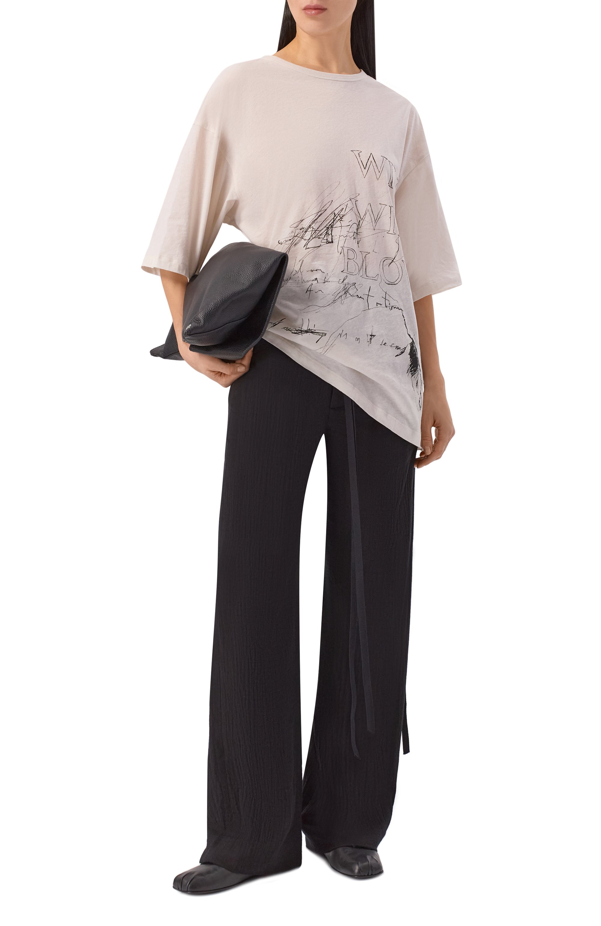 Хлопковые брюки ANN DEMEULEMEESTER, арт. B0010192/FA718, фото 2