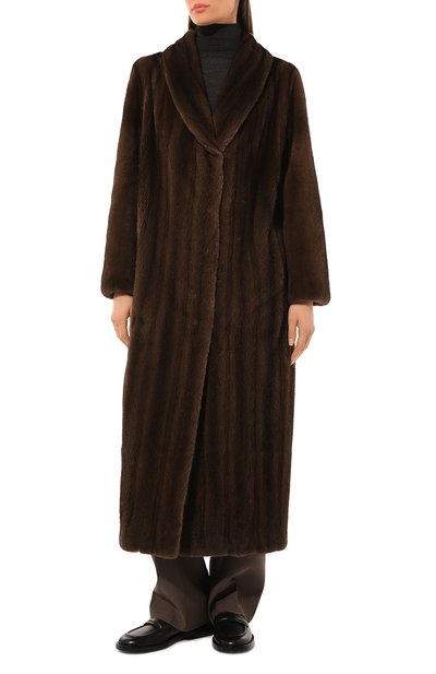 Шуба из меха норки GIULIA GURMAN, арт. CJ24642130DB5, фото 3