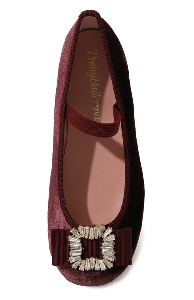 Бархатные балетки PRETTY BALLERINAS, арт. 51786, фото 4
