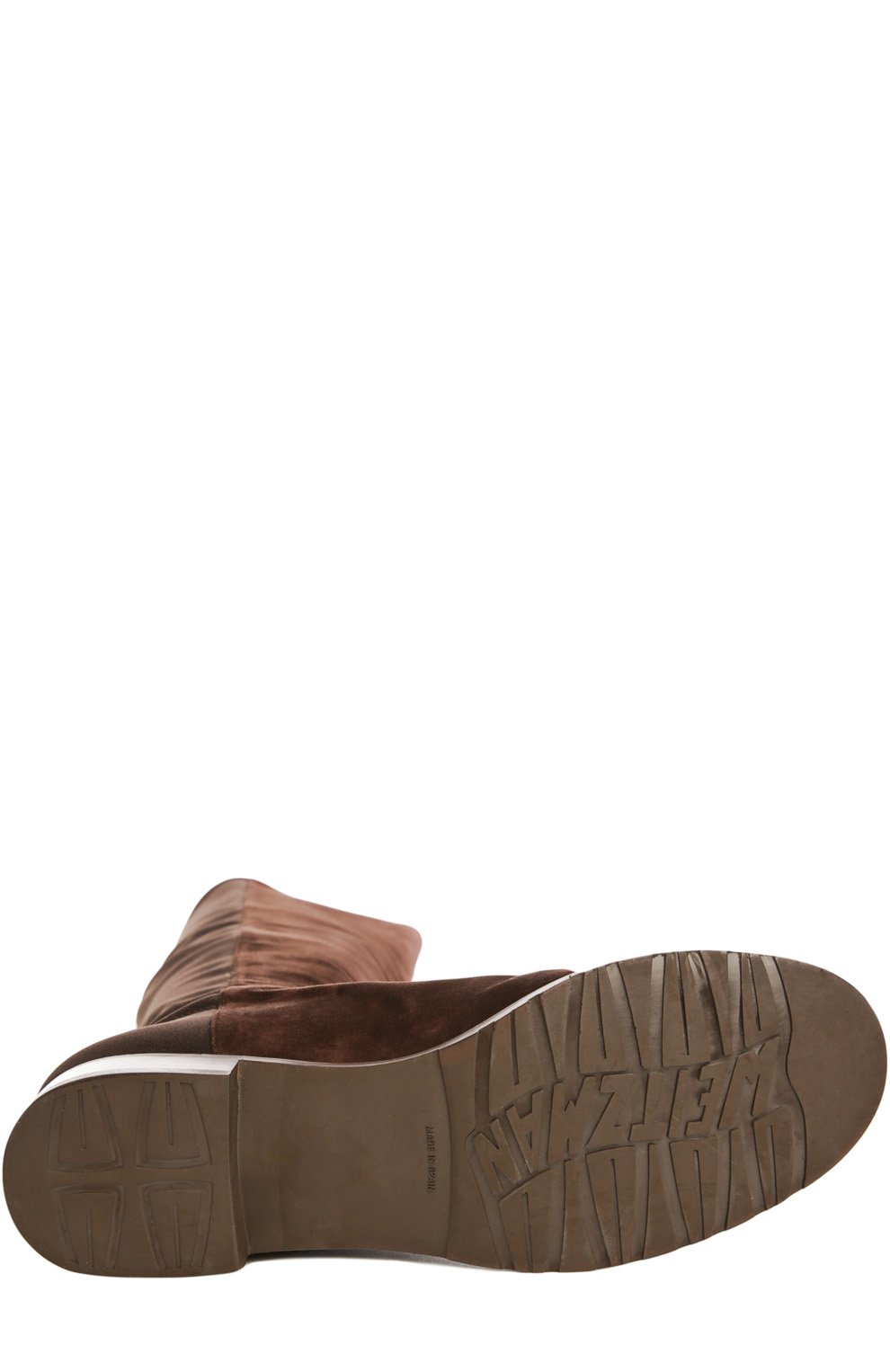 Комбинированные ботфорты на устойчивом каблуке STUART WEITZMAN, арт. 5050/SUEDE, фото 5