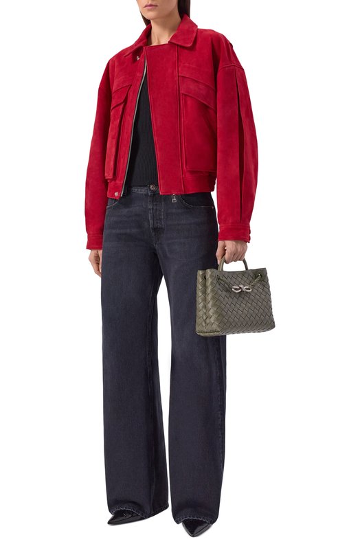 Сумка Andiamo small Bottega Veneta 766014/VCPP1 Хаки  766014/VCPP1 Фото 7