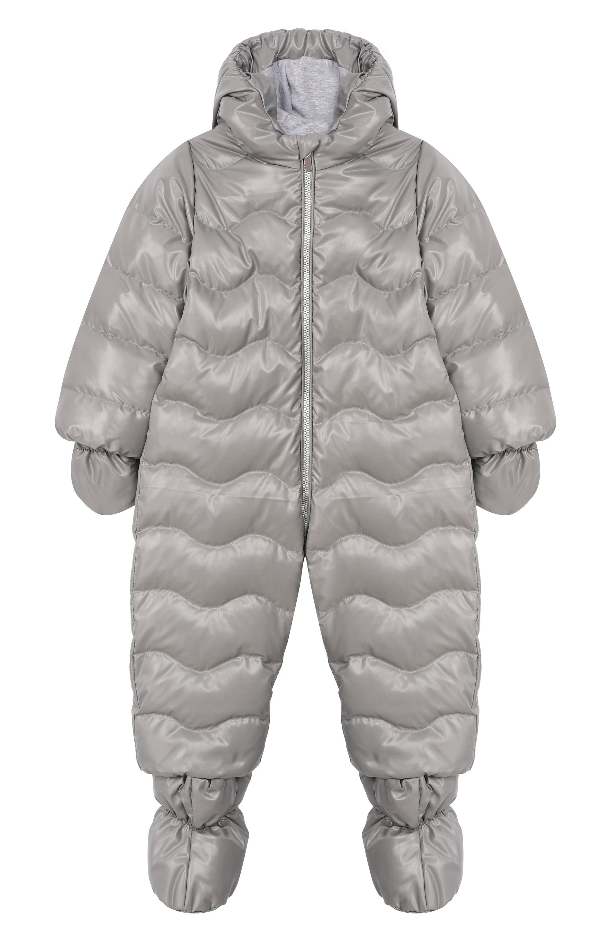 Пуховый комбинезон ника CHEPE серого цвета по цене 16000 руб., арт. 391058., фото 1 Пуховый комбинезон ника CHEPE, арт. 391058., фото 1