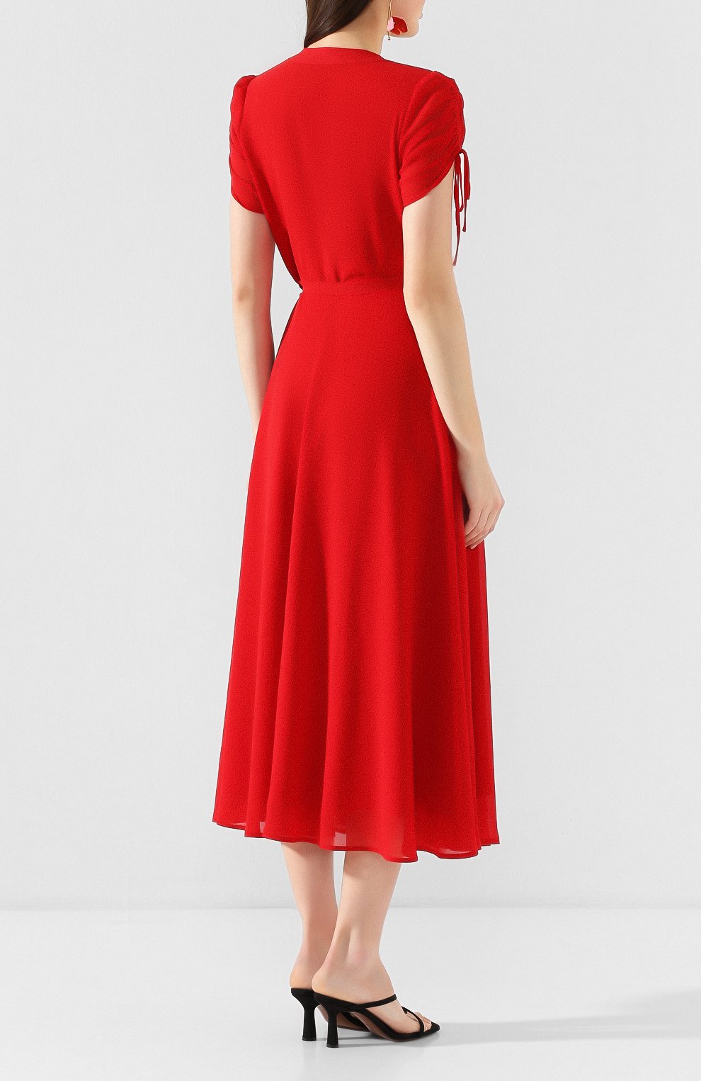 Платье-миди POLO RALPH LAUREN красного цвета по цене 31350 руб., арт. 211800190, фото 4 Платье-миди POLO RALPH LAUREN, арт. 211800190, фото 4
