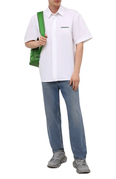 Комбинированные кроссовки track BALENCIAGA серого цвета по цене 97100 руб., арт. 542023/W2LA1, фото 2 Комбинированные кроссовки track BALENCIAGA, арт. 542023/W2LA1, фото 2