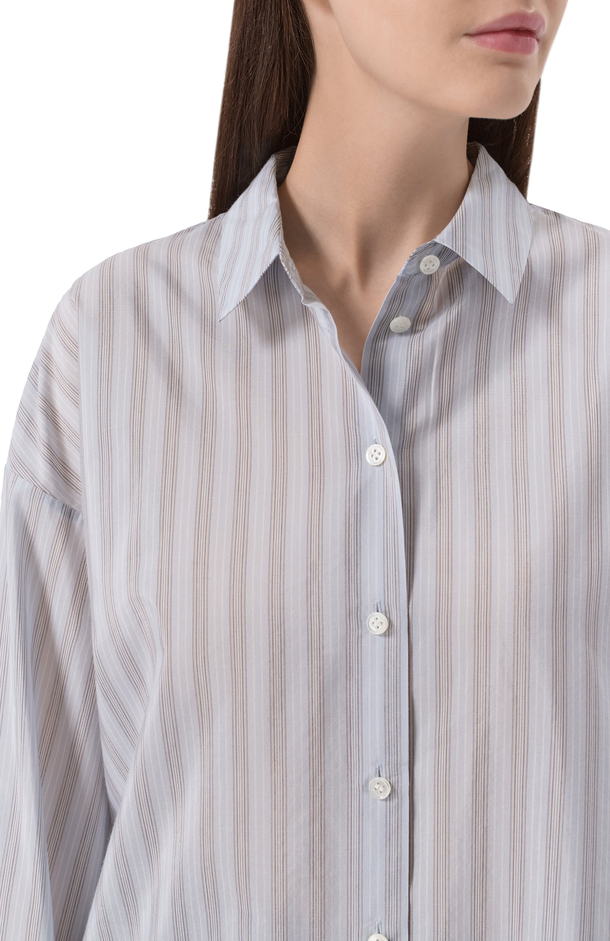 Рубашка из хлопка и шелка 12 STOREEZ, арт. 136434, фото 5